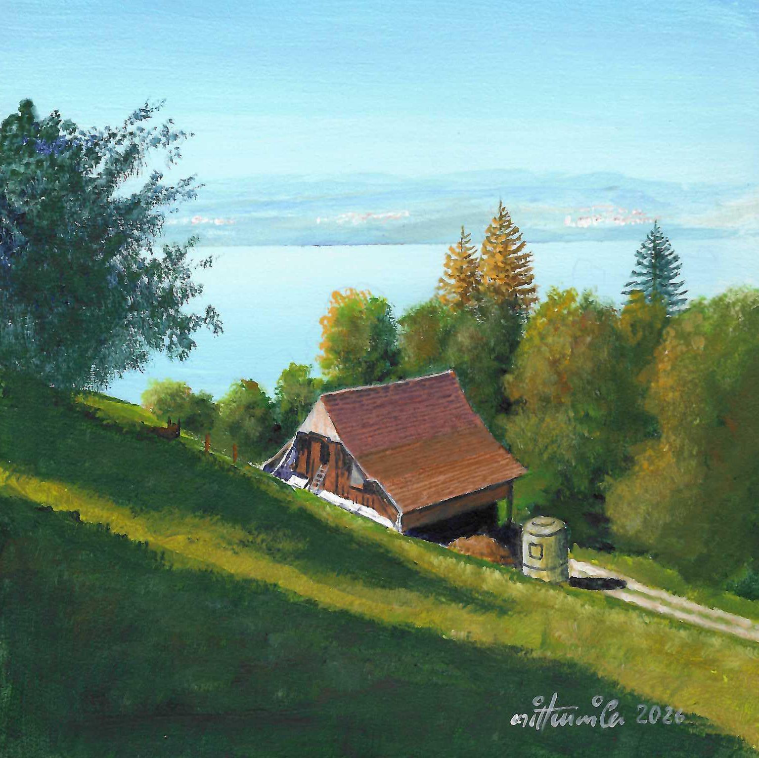Frühling mit See